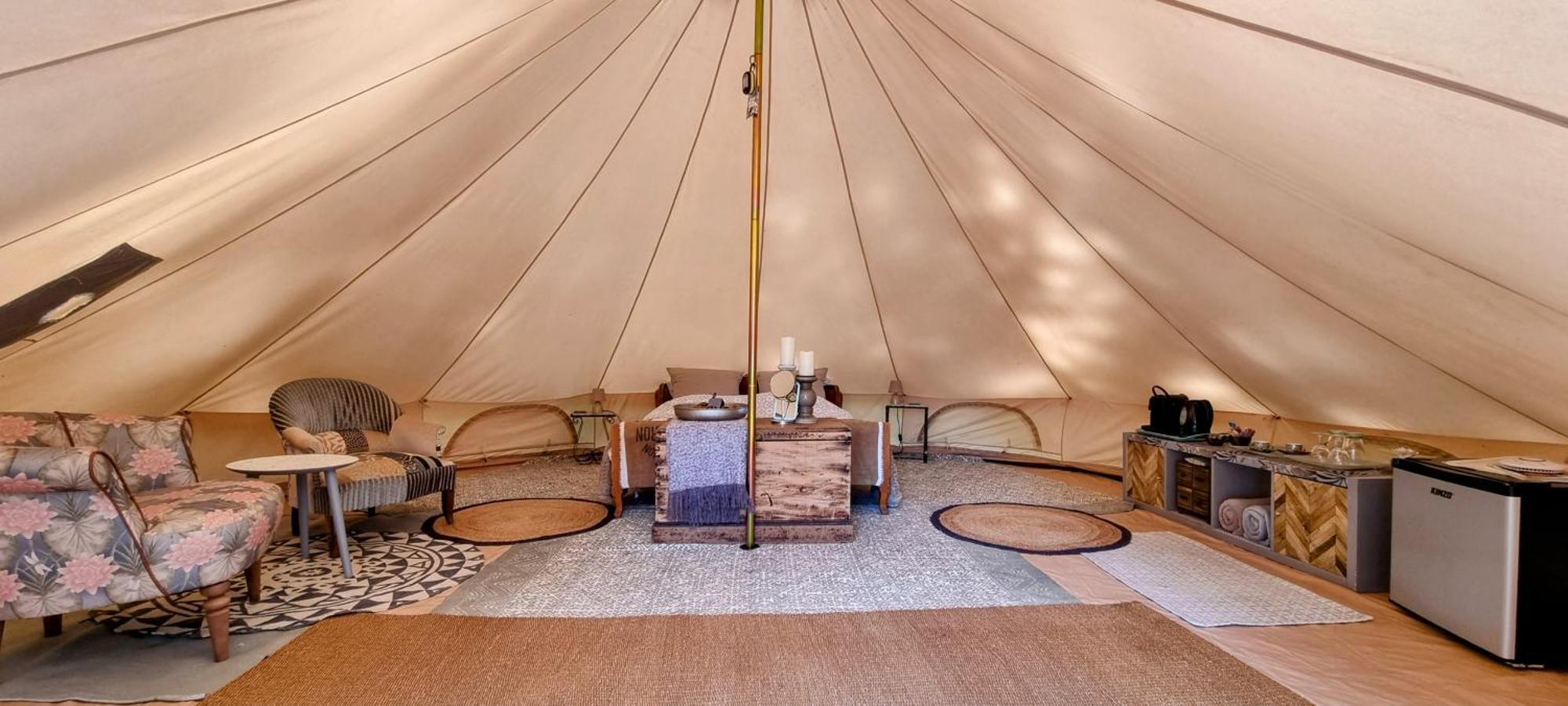 Luxury Bell Tent At Camping La Fortinerie Mouliherne 외부 사진
