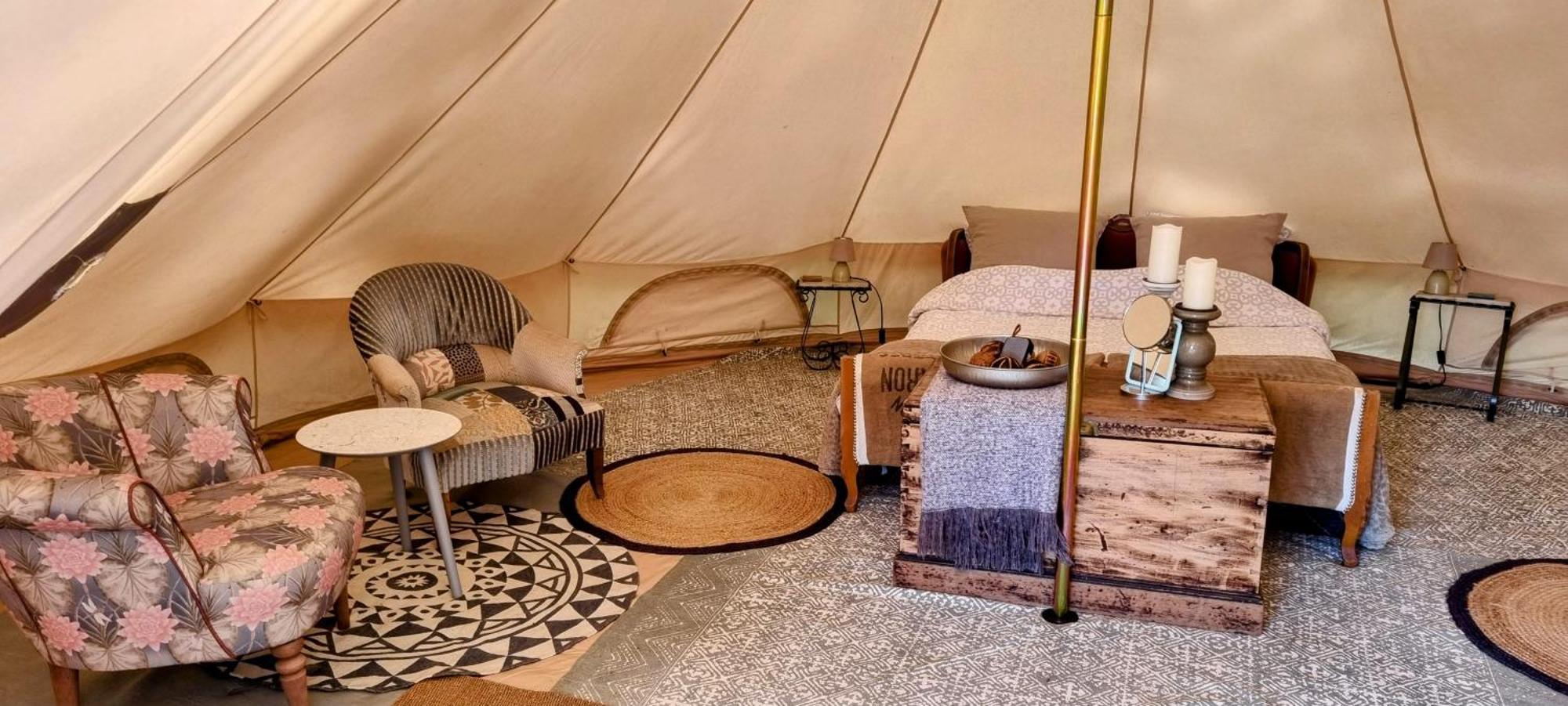 Luxury Bell Tent At Camping La Fortinerie Mouliherne 외부 사진