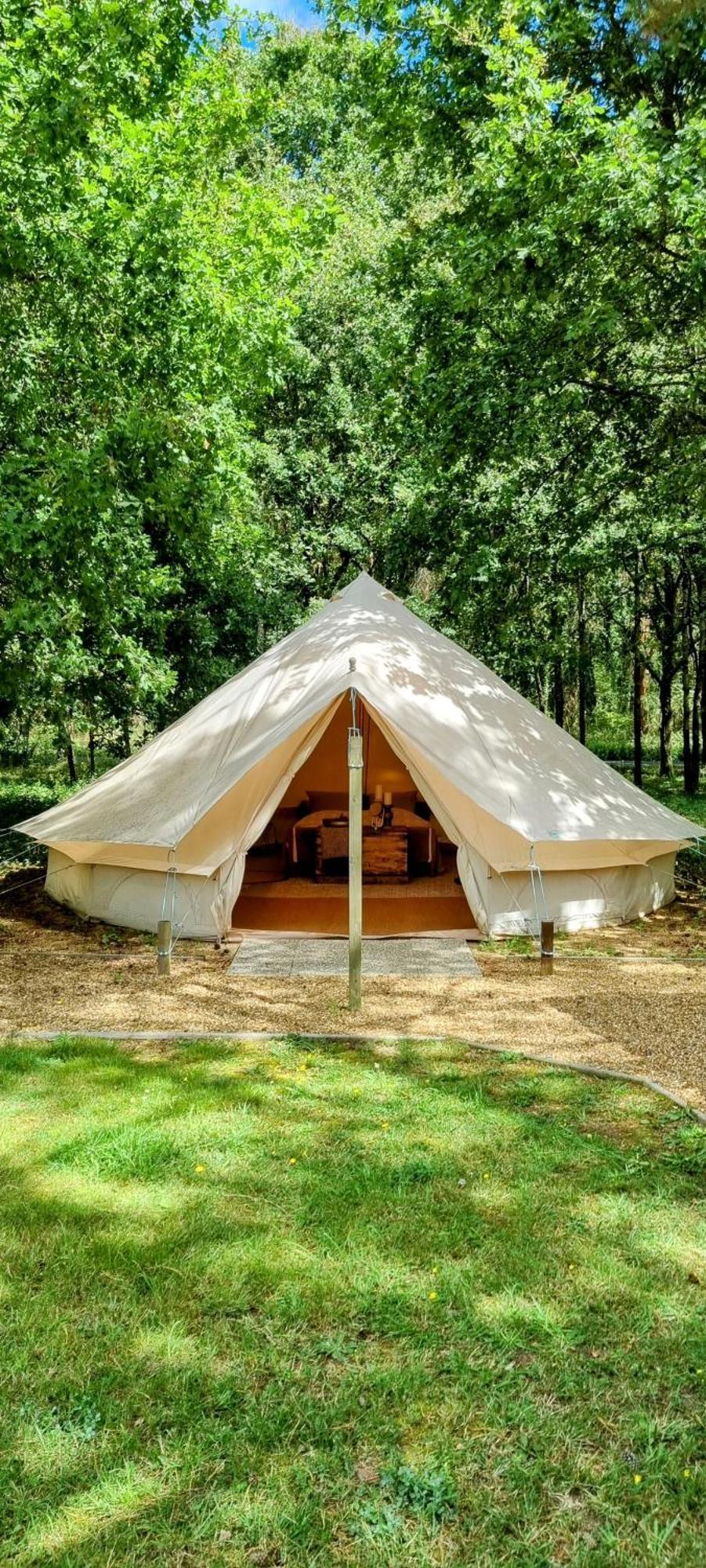 Luxury Bell Tent At Camping La Fortinerie Mouliherne 외부 사진