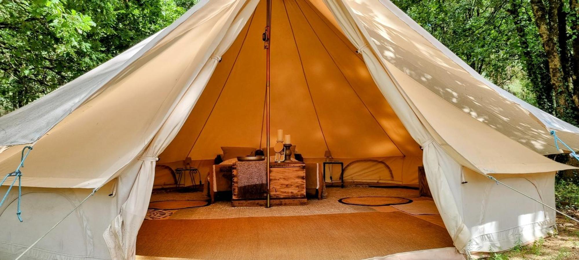 Luxury Bell Tent At Camping La Fortinerie Mouliherne 외부 사진